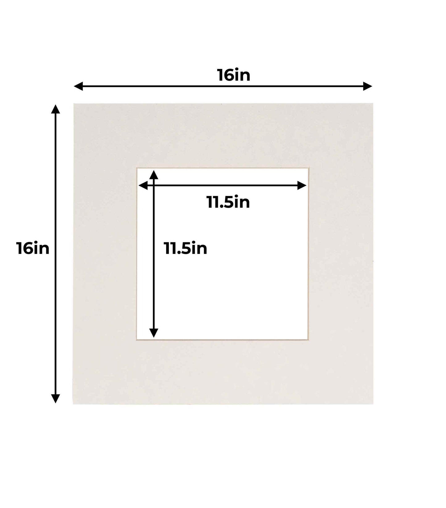 Pack of 10 Textured White Precut Acid-Free Matboard Set with Clear Bags & Backings