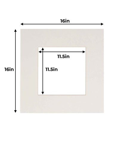 Pack of 10 Textured White Precut Acid-Free Matboards