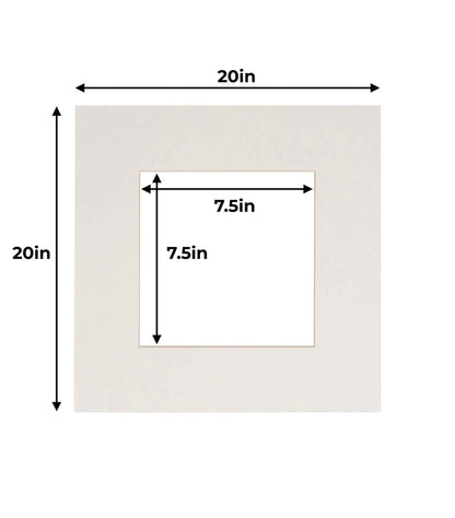 Pack of 10 Textured White Precut Acid-Free Matboards