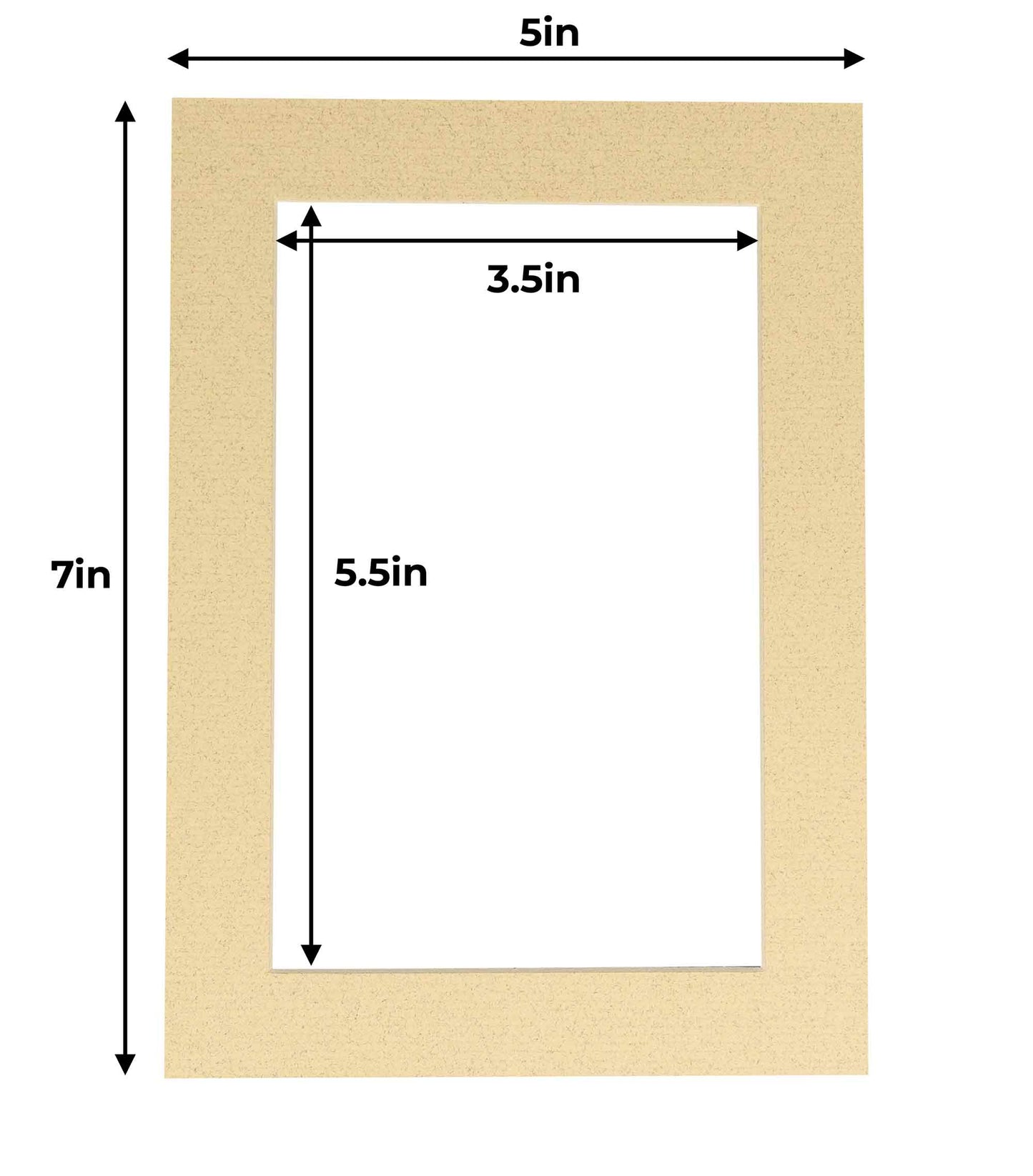 Tan Precut Acid-Free Matboard Set with Clear Bag & Backing
