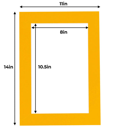Golden Orange Precut Acid-Free Matboard