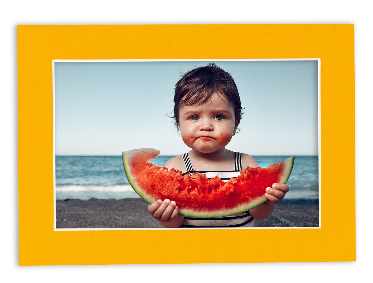 Pack of 10 Golden Orange Precut Acid-Free Matboards