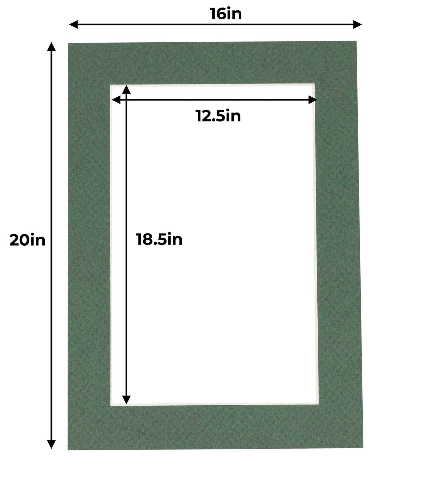 Hunter Green Precut Acid-Free Matboard
