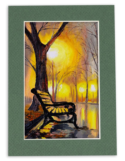 Pack of 25 Hunter Green Precut Acid-Free Matboard Set with Clear Bags & Backings
