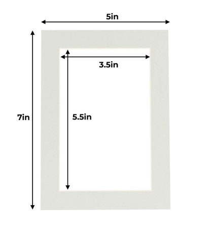 Taupe Beige Precut Acid-Free Matboard Set with Clear Bag & Backing