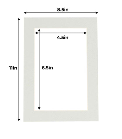 Pack of 25 Taupe Beige Precut Acid-Free Matboards