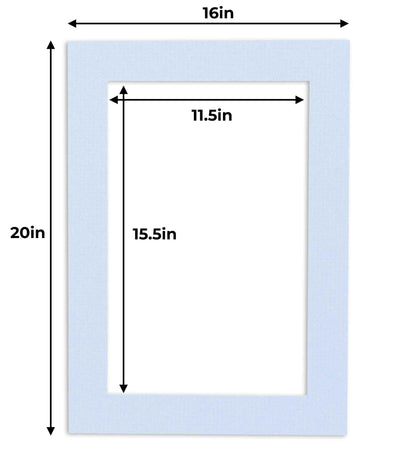 Brittany Blue Precut Acid-Free Matboard
