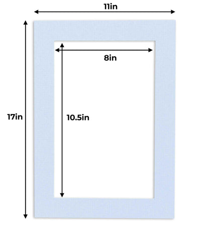 Brittany Blue Precut Acid-Free Matboard