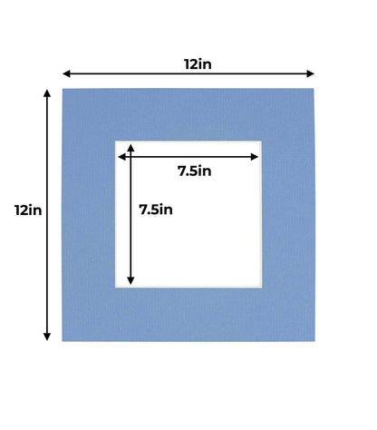Pack of 10 Brittany Blue Precut Acid-Free Matboards