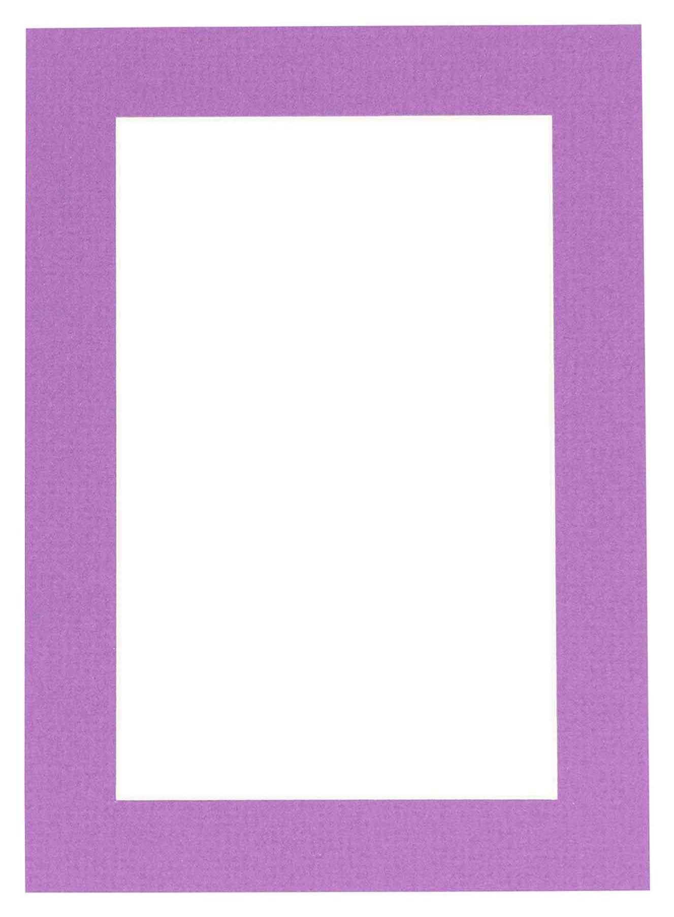 Dark Purple Precut Acid-Free Matboard Set with Clear Bag & Backing