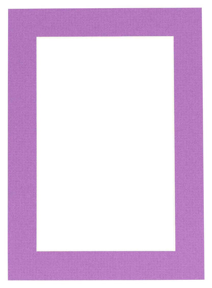 Dark Purple Precut Acid-Free Matboard Set with Clear Bag & Backing