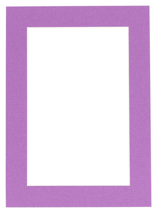 Dark Purple Precut Acid-Free Matboard Set with Clear Bag & Backing