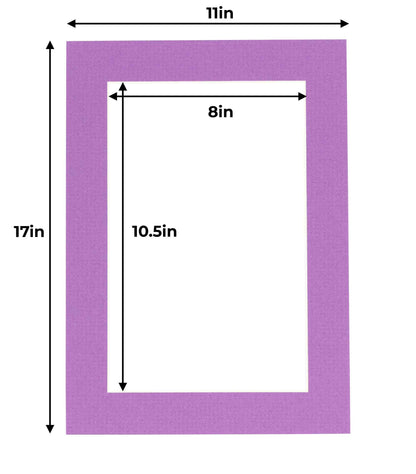 Dark Purple Precut Acid-Free Matboard
