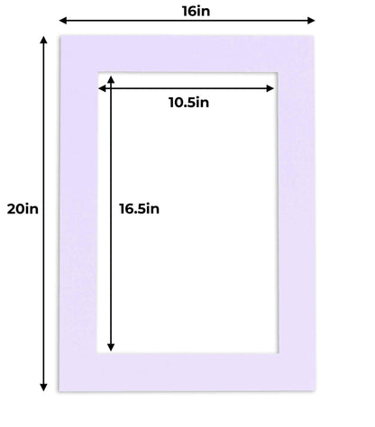 Light Purple Precut Acid-Free Matboard