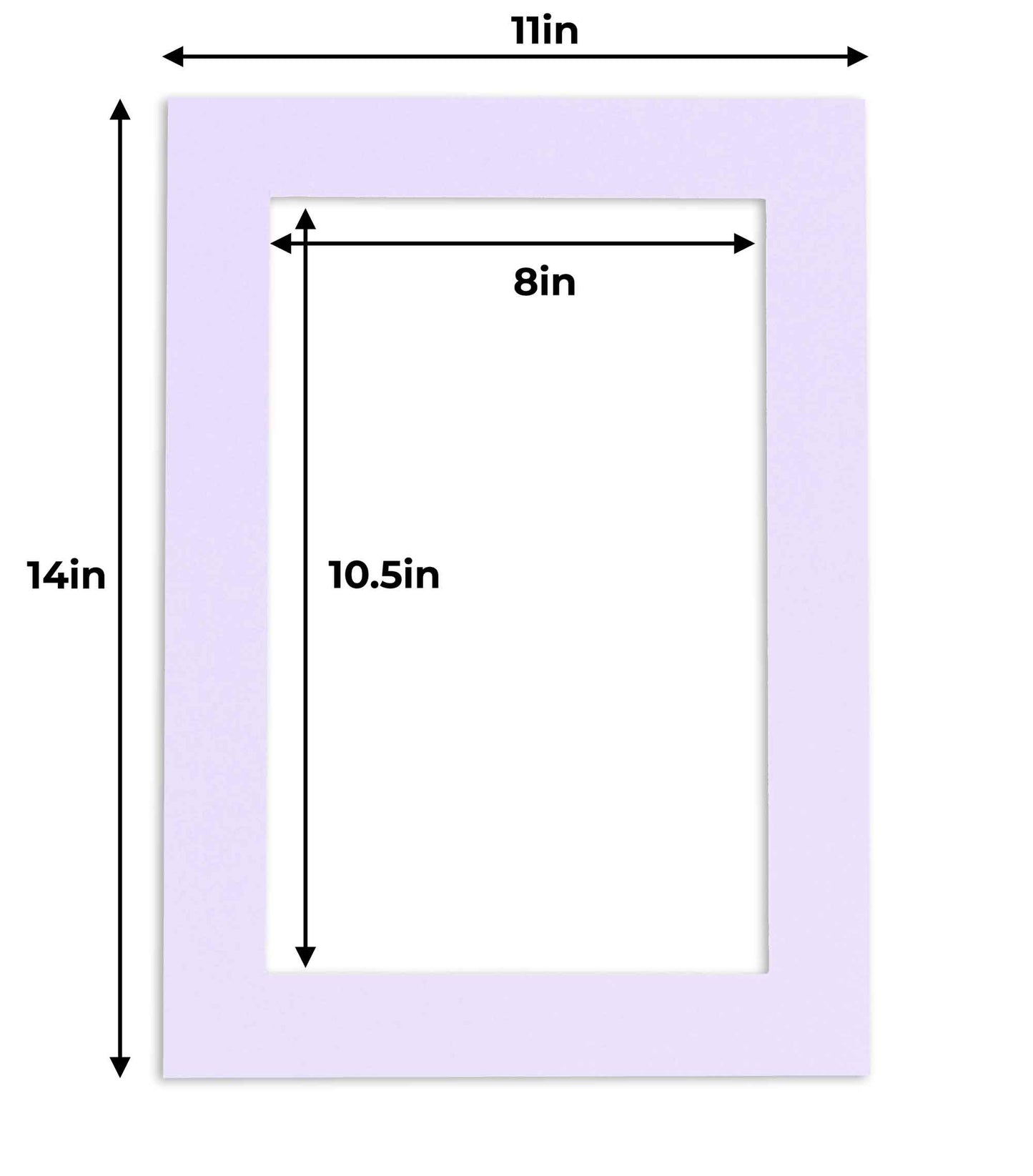 Light Purple Precut Acid-Free Matboard