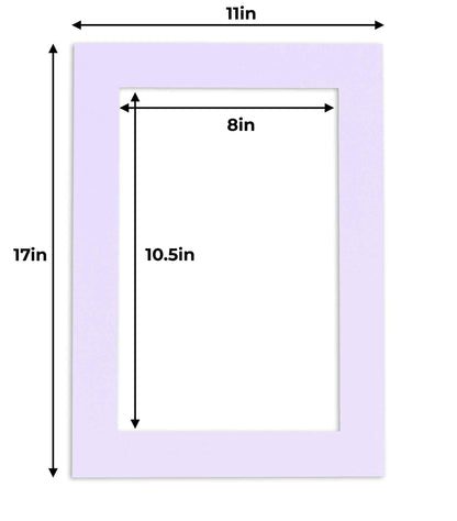 Light Purple Precut Acid-Free Matboard