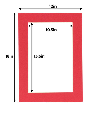 Cardinal Red Precut Acid-Free Matboard