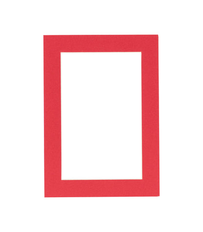 Cardinal Red Precut Acid-Free Matboard Set with Clear Bag & Backing