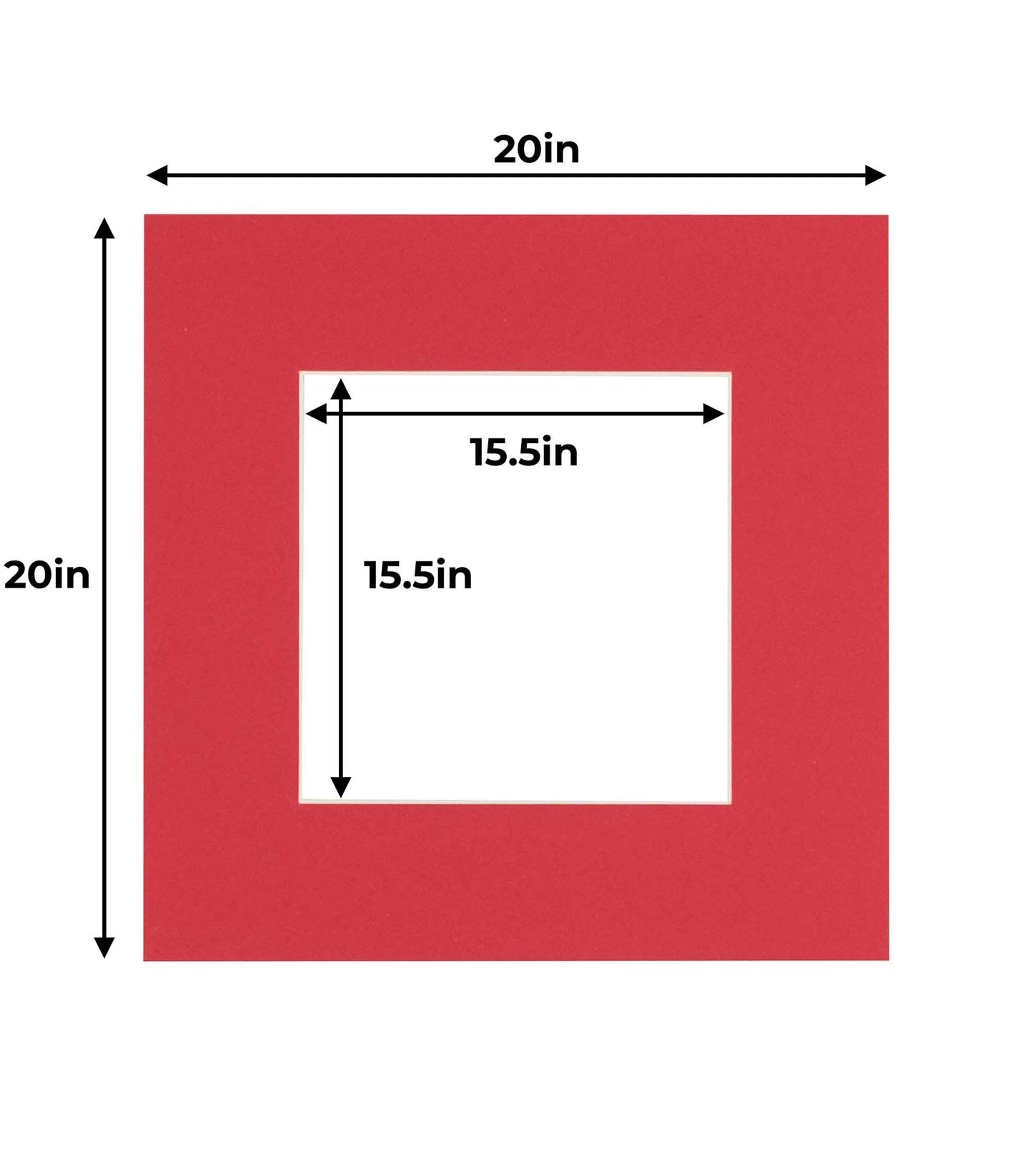 Cardinal Red Precut Acid-Free Matboard