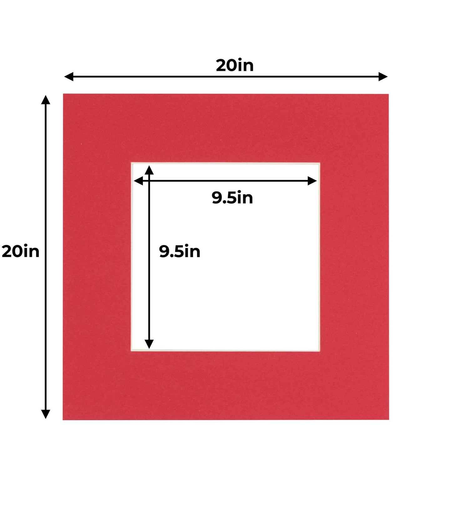 Cardinal Red Precut Acid-Free Matboard