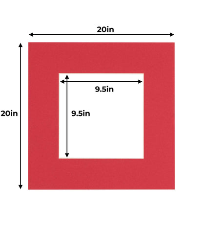 Cardinal Red Precut Acid-Free Matboard