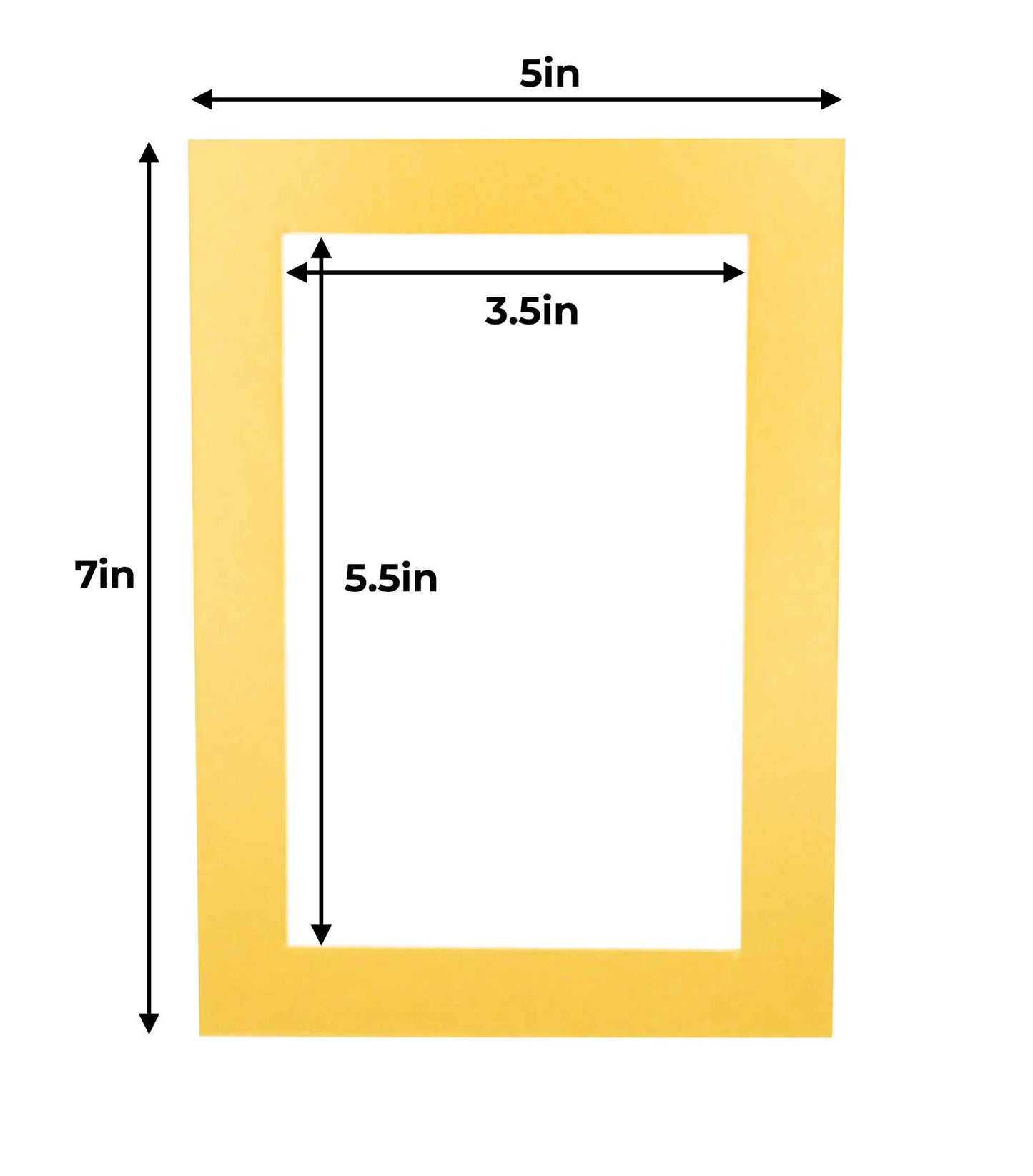 Pack of 25 Metallic Gold Precut Acid-Free Matboards