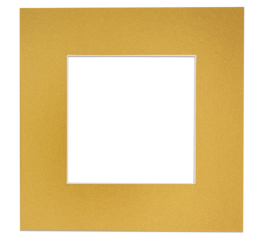 Metallic Gold Precut Acid-Free Matboard Set with Clear Bag & Backing