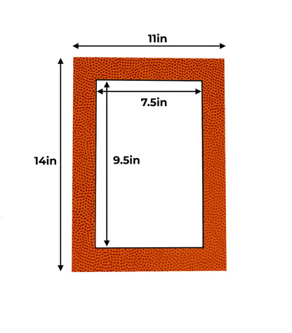 Basketball Texture Precut Acid-Free Matboard