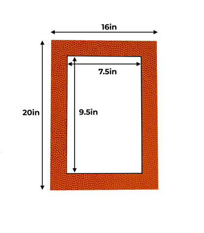 Basketball Texture Precut Acid-Free Matboard