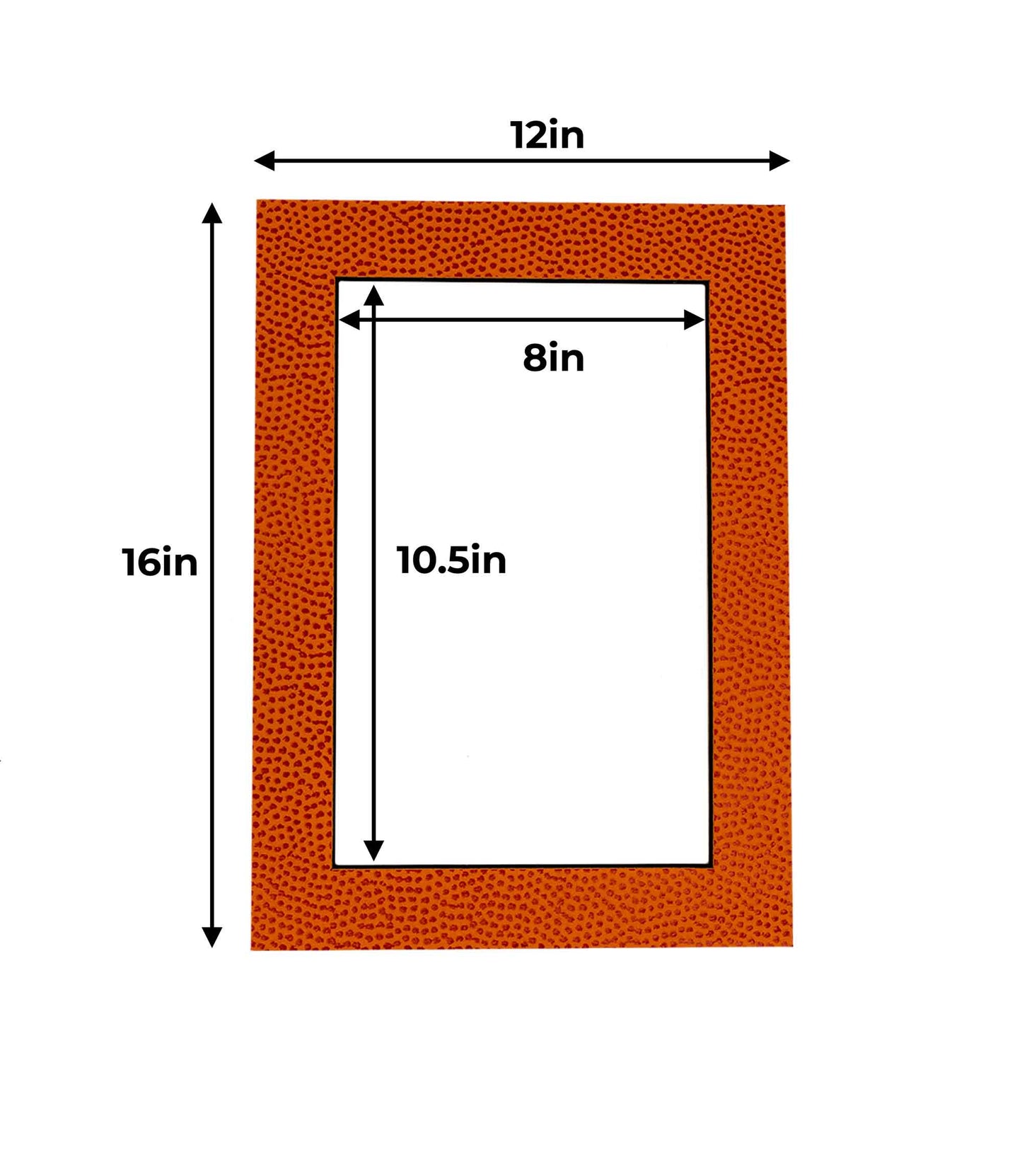 Basketball Texture Precut Acid-Free Matboard