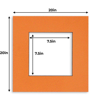 Pack of 10 Basketball Texture Precut Acid-Free Matboard Set with Clear Bags & Backings