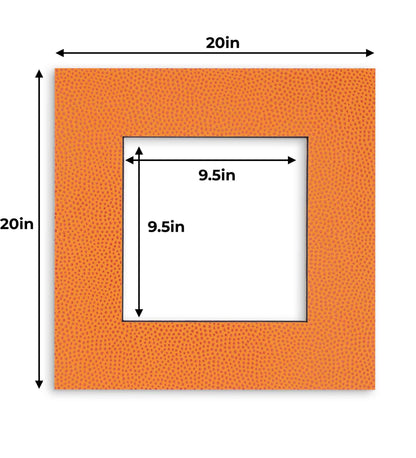 Pack of 10 Basketball Texture Precut Acid-Free Matboard Set with Clear Bags & Backings
