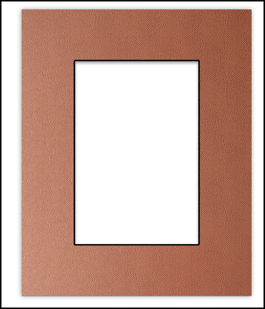 Football Texture Precut Acid-Free Matboard Set with Clear Bag & Backing
