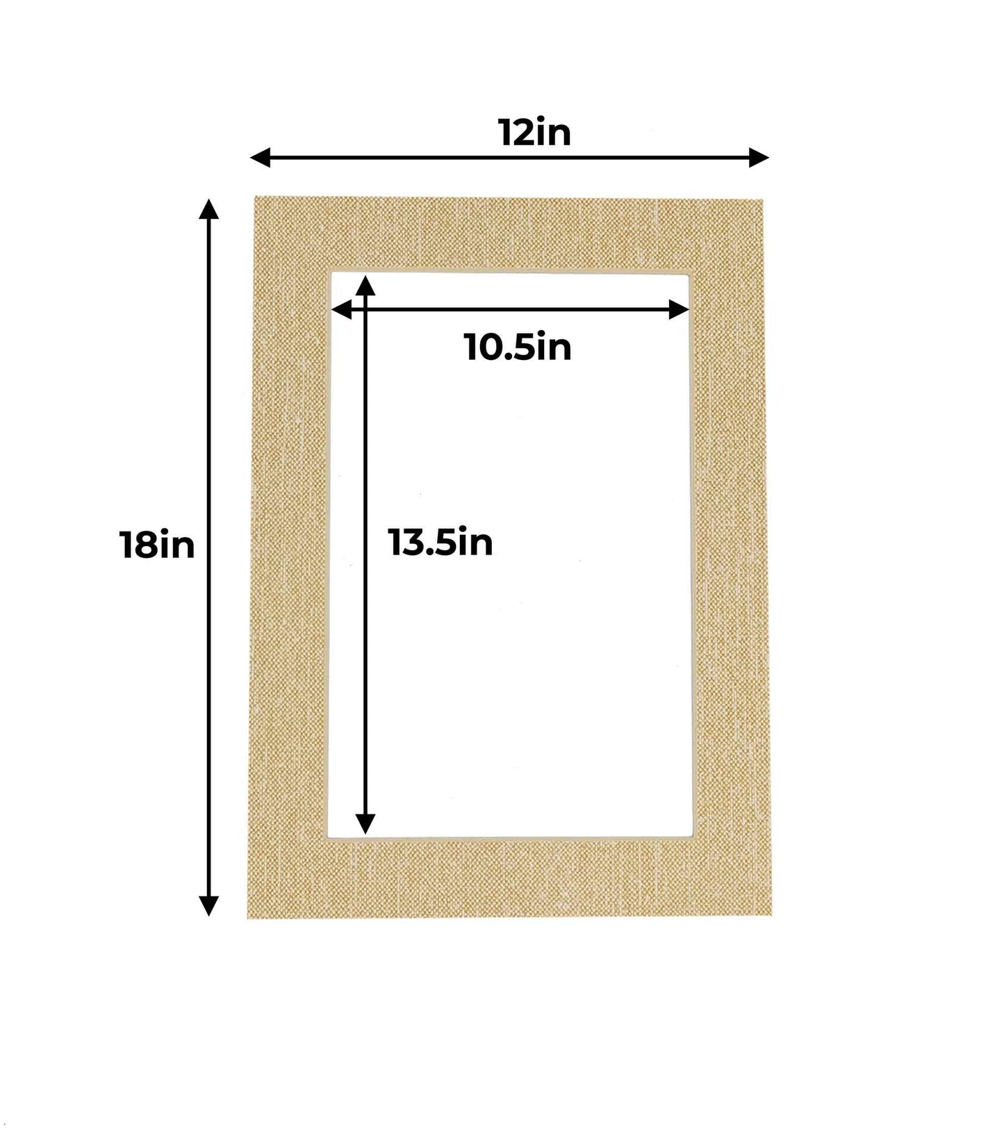 Fresh Linen Canvas Precut Acid-Free Matboard