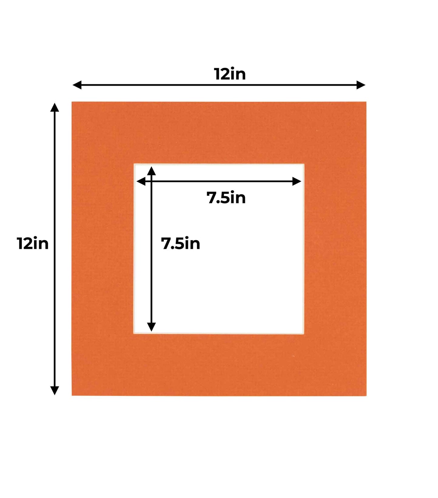 Burnt Orange Precut Acid-Free Matboard