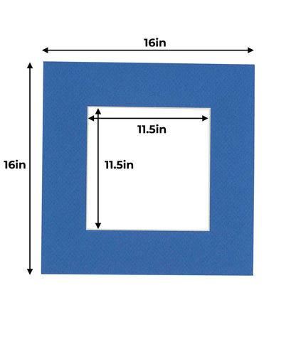 Pack of 25 Royal Blue Precut Acid-Free Matboards
