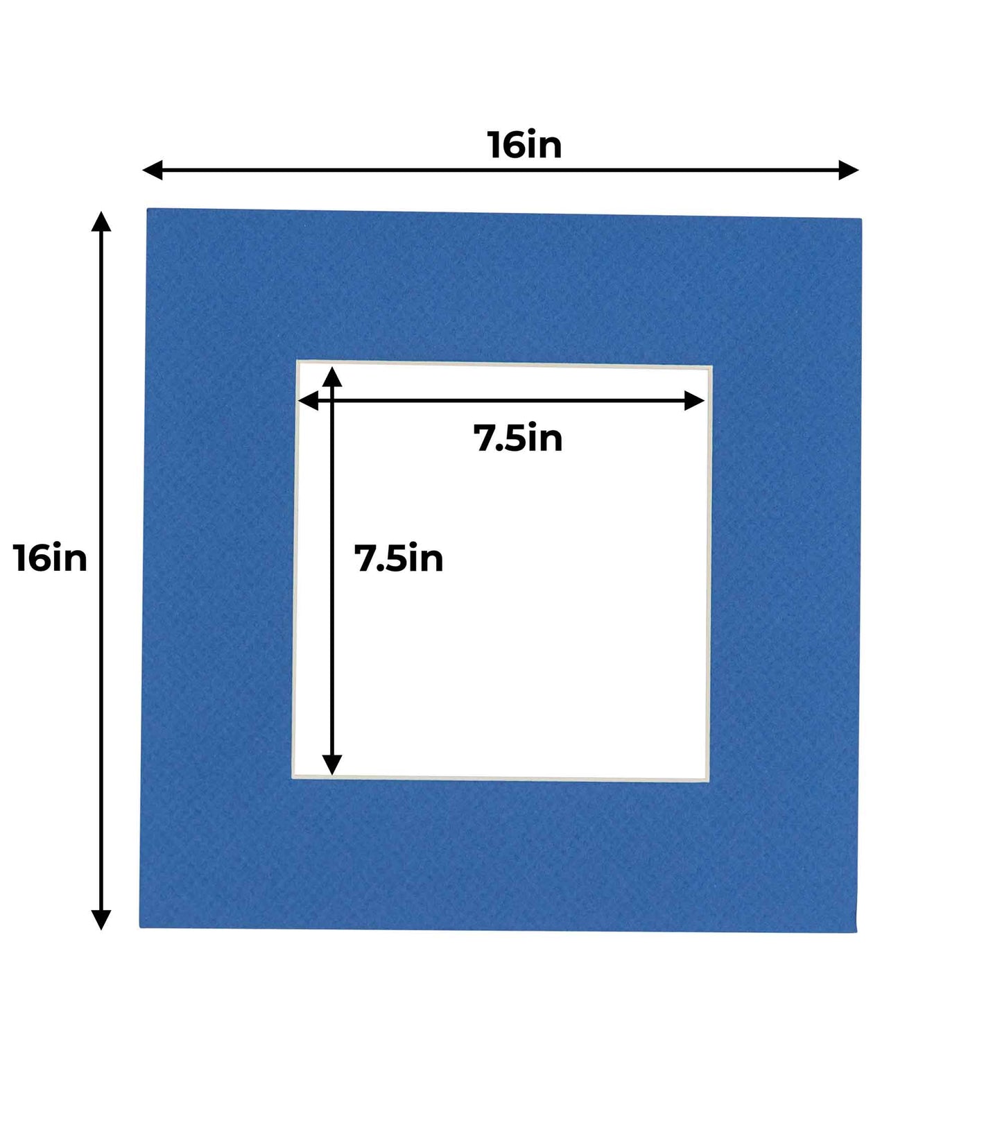 Pack of 25 Royal Blue Precut Acid-Free Matboards