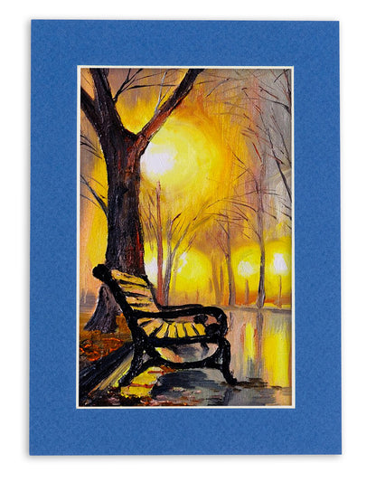 Pack of 10 Royal Blue Precut Acid-Free Matboards