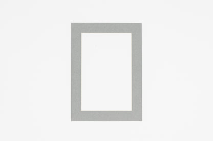 Mid Grey Precut Acid-Free Matboard Set with Clear Bag & Backing