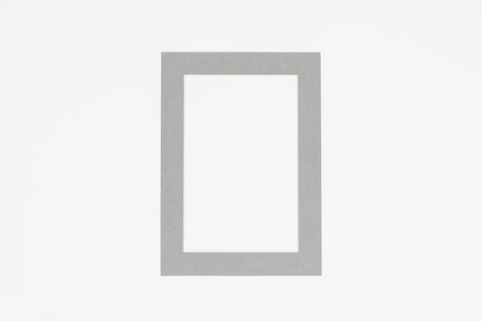 Mid Grey Precut Acid-Free Matboard Set with Clear Bag & Backing