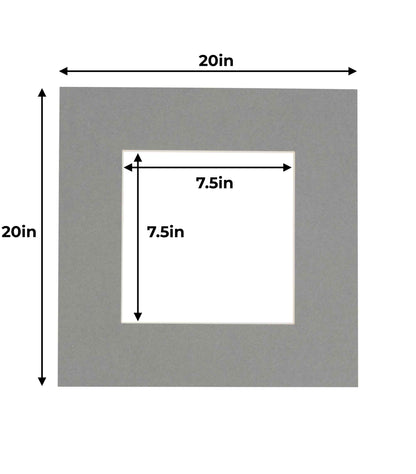Mid Grey Precut Acid-Free Matboard