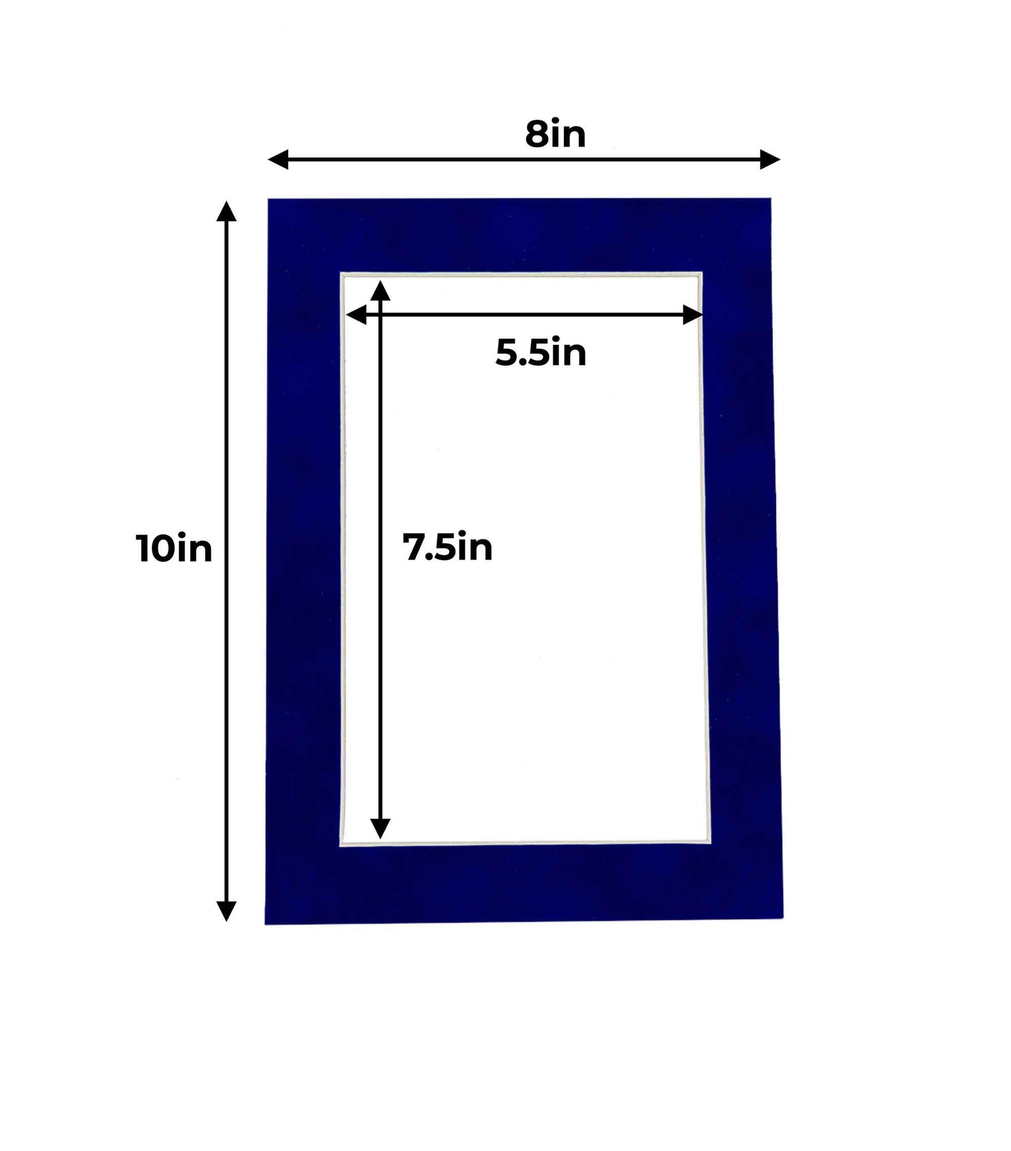 Royal Blue Suede Precut Acid-Free Matboard