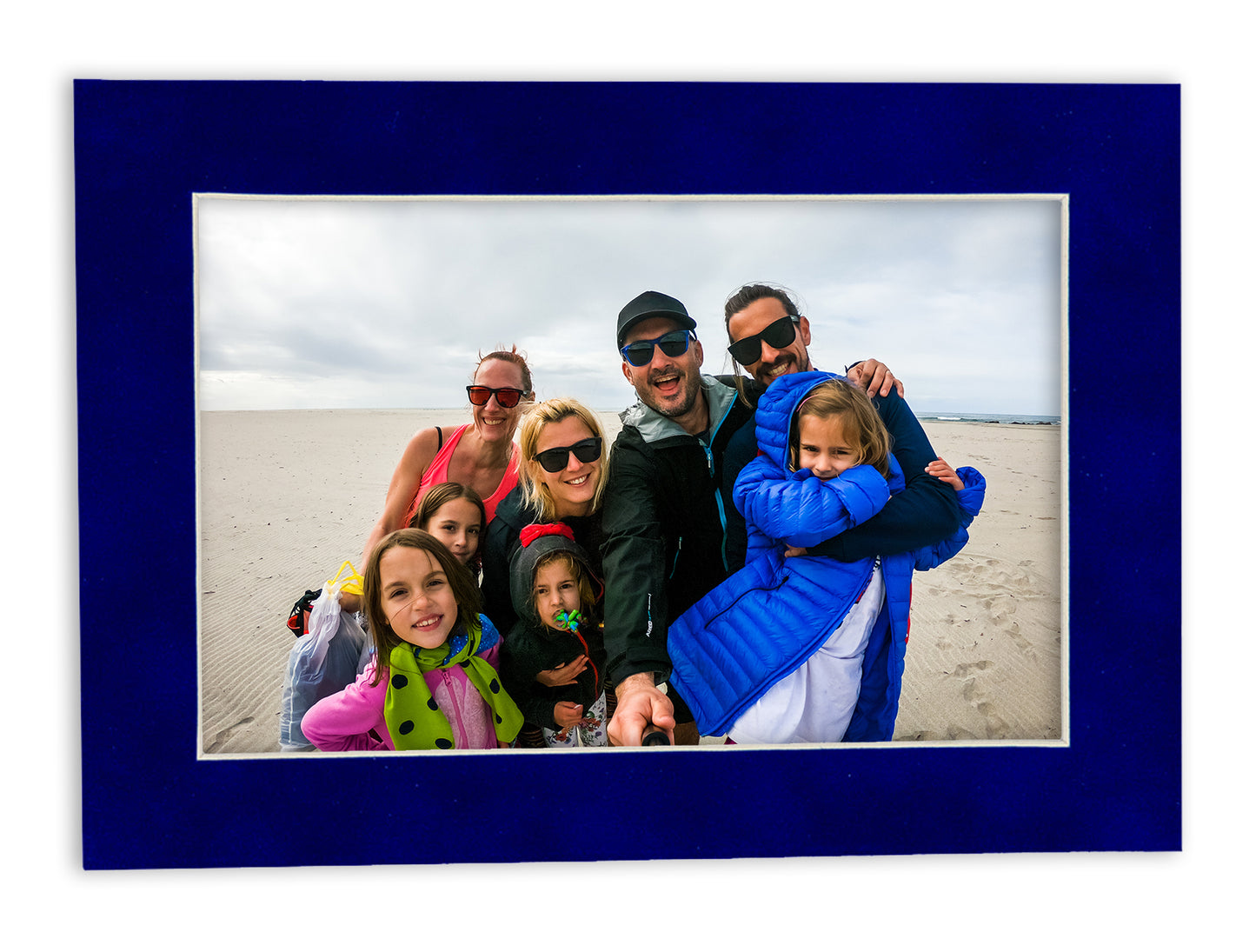 Pack of 10 Royal Blue Suede Precut Acid-Free Matboards