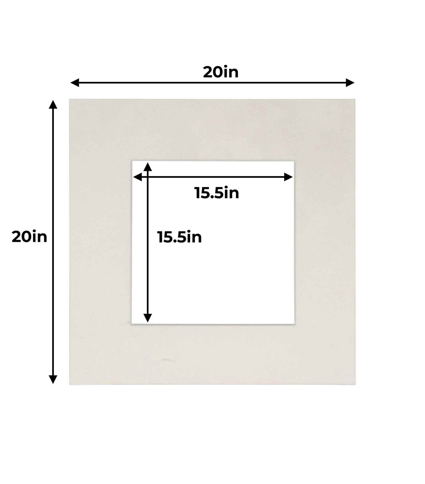 White Suede Precut Acid-Free Matboard Set with Clear Bag & Backing