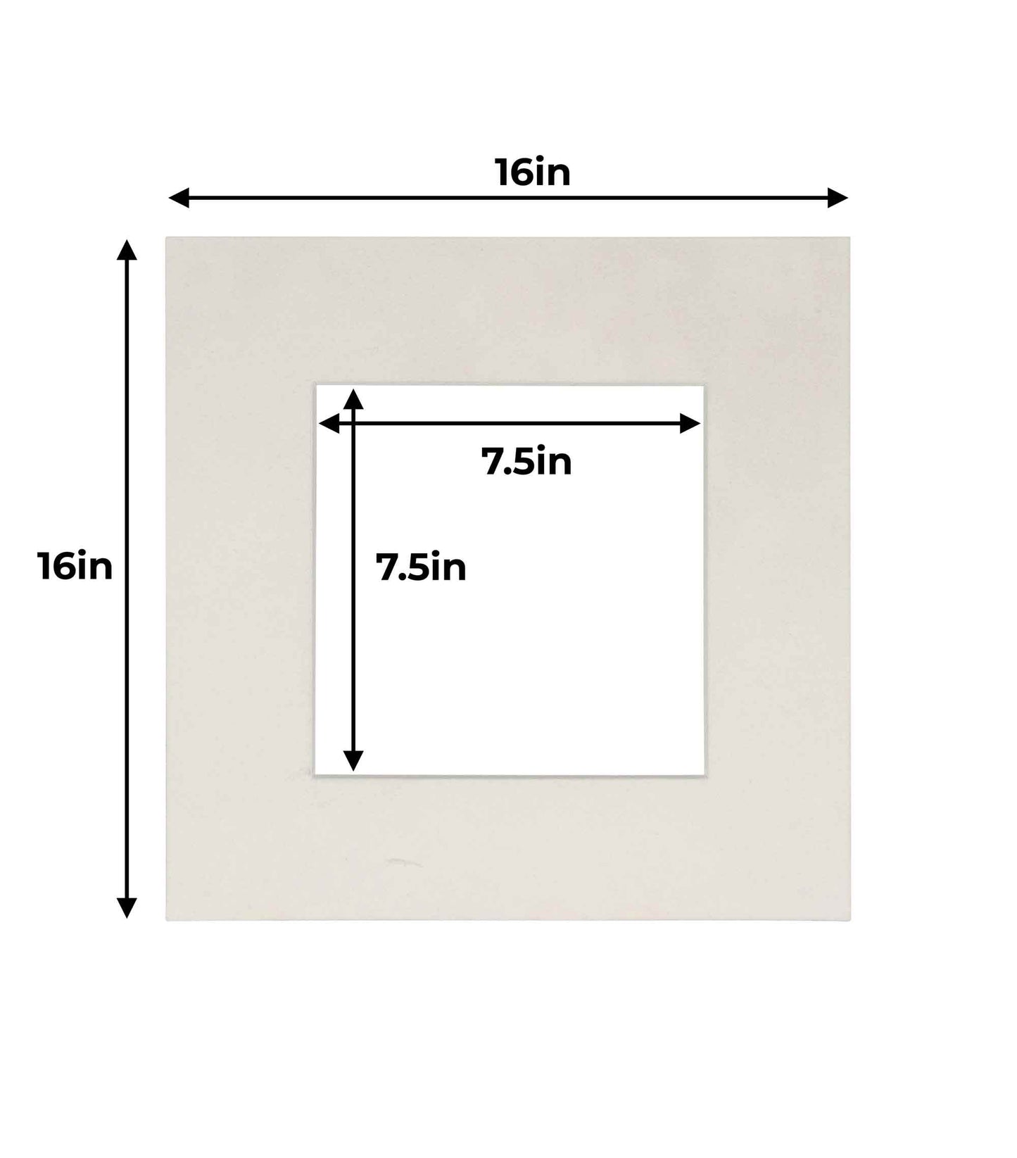 White Suede Precut Acid-Free Matboard Set with Clear Bag & Backing