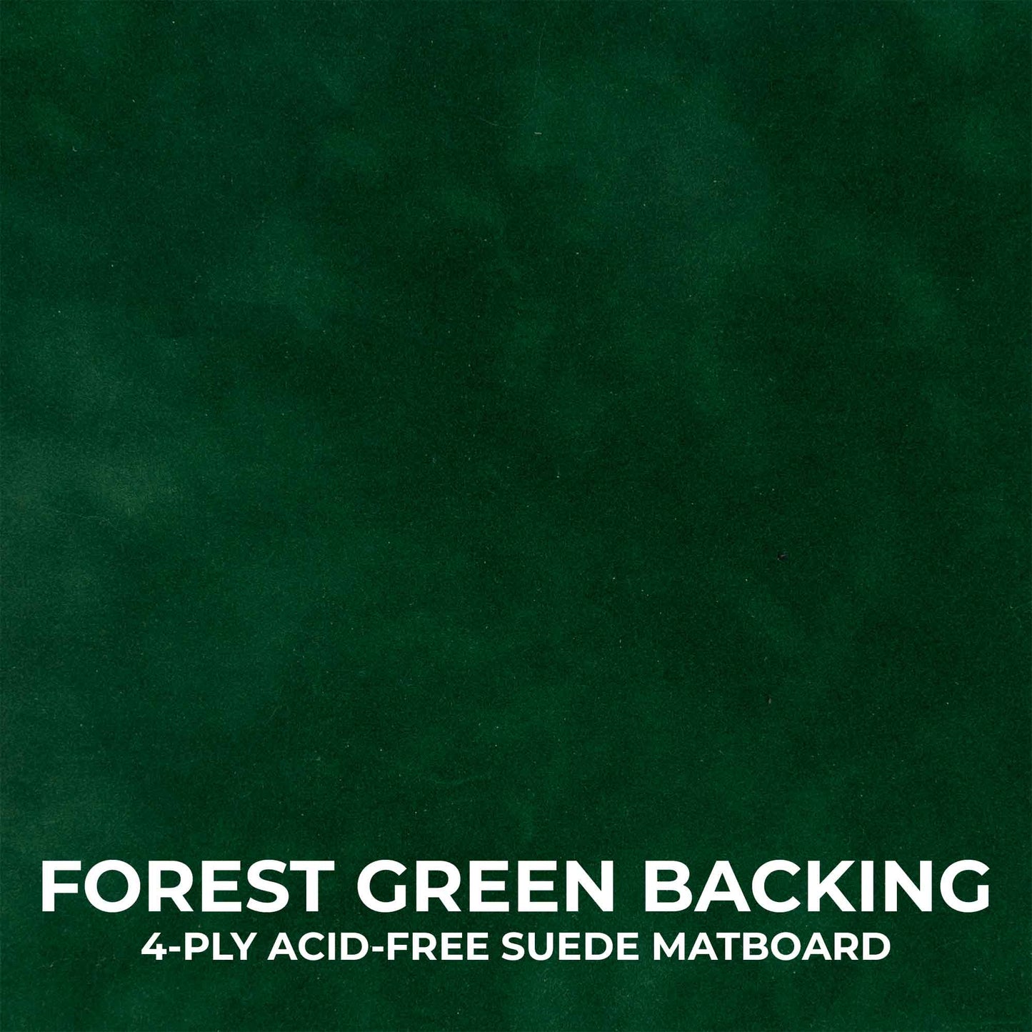 Natural Shadow Box Frame With Forest Green Acid-Free Suede Backing