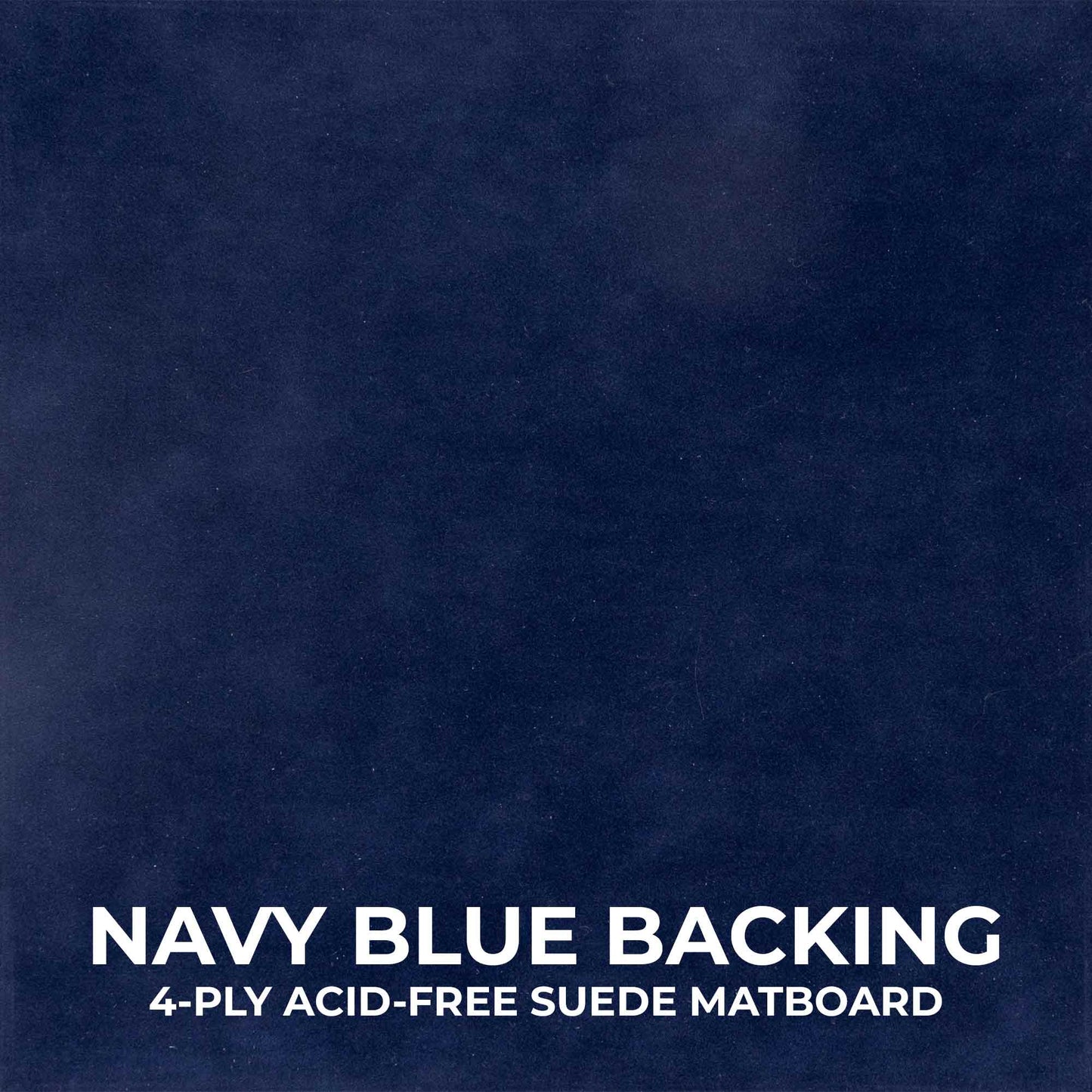 Black Shadow Box Frame With Navy Blue Acid-Free Suede Backing