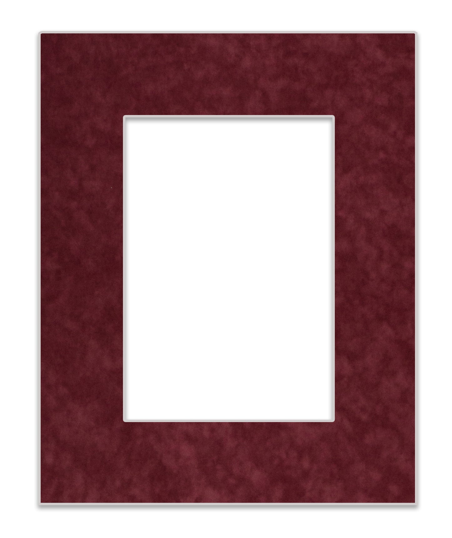 Dark Red Suede Precut Acid-Free Matboard