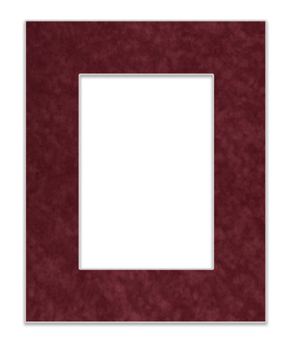 Dark Red Suede Precut Acid-Free Matboard