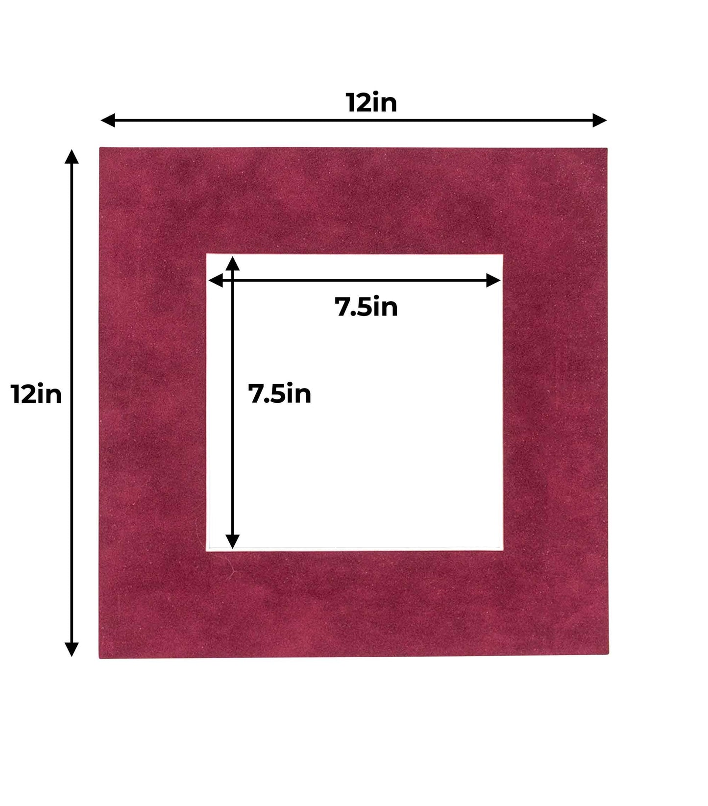 Dark Red Suede Precut Acid-Free Matboard